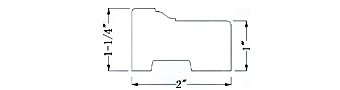 Back Groove Brickmould